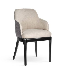 SCAUN DINING HAROLD, BEJ/GRI/NEGRU, STIL CLASIC, ATR
