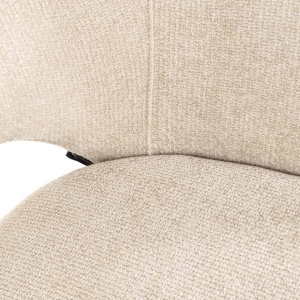 SCAUN DINING KENZI, REALIZAT DIN METAL SI TEXTIL, CULOARE CREM, DESIGN DEOSEBIT, RICHMOND INTERIORS - Img 8