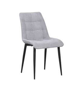 SCAUN DINING MARCO, ARGINTIU/NEGRU, STIL MODERN, ATR