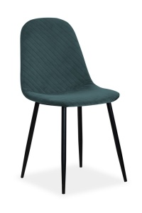 SCAUN DINING POLI NEGRU - DESIGN MODERN
