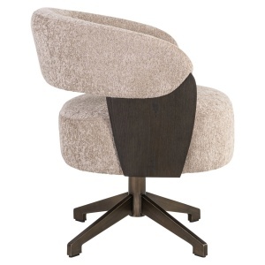 SCAUN DINING POLLUX, REALIZAT DIN METAL, LEMN DE FAG SI TEXTIL, CULOARE MARO/GRI DESIGN DEOSEBIT, RICHMOND INTERIORS - Img 5
