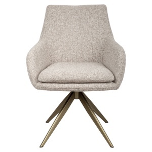 SCAUN DINING ROTATIV LISONNE, REALIZAT DIN METAL, LEMN DE FAG SI TEXTIL IGNIFUG, CULOARE MARO, DESIGN DEOSEBIT, RICHMOND INTERIORS - Img 4