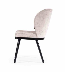 SCAUN DINING SHELLY PRO, BEJ/NEGRU, STIL MODERN - Img 3