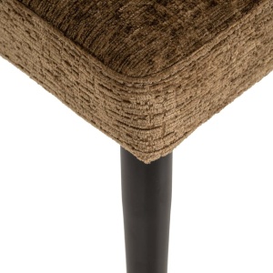 SCAUN DINING TAYLOR BRANDY FUSION, 213630, CONFECTIONAT DIN POLIESTER, METAL SI SPUMA, MARO/NEGRU, STIL MODERN - Img 6