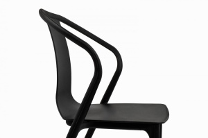 SCAUN DINING/TERASA VINCENT, NEGRU, DIN POLIPROPILENA, STIL MODERN - Img 7