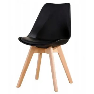 SCAUN DINING TORONTO FAG/NEGRU STIL SCANDINAV - Img 1