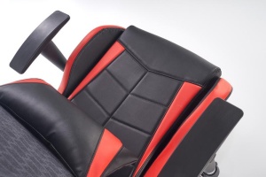 SCAUN DIRECTORIAL DE BIROU DOMEN GRI/NEGRU/ROSU STIL MODERN HALMAR - Img 2