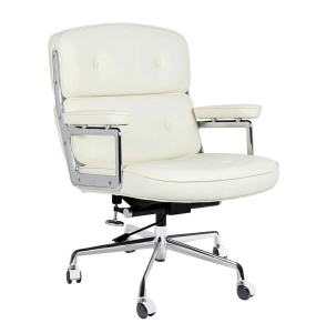 SCAUN/FOTOLIU DIRECTORIAL, ALB, DIN PIELE NATURALA ICON PRESTIGE PLUS STIL MODERN B2