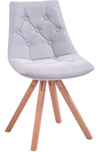 SCAUN KING GRI DESCHIS/NATURAL - DESIGN SCANDINAV - Img 1