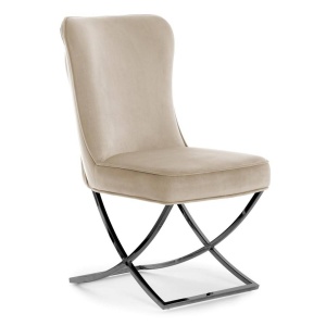 SCAUN LIVING SCARLET, BEJ/NEGRU, STIL MODERN