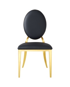 SCAUN PENTRU PROIECTE B2B, GLAMOUR TAP, AURIU/NEGRU, DIN METAL SI PIELE ECO, PENTRU UZ COMERCIAL, ARTIM GROUP SELECTION