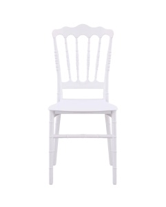 SCAUN PENTRU SALI DE EVENIMENTE NAPOLEON CHIAVARI SIMPLE ALB , CONFECTIONAT DIN POLIPROPILENA - Img 2