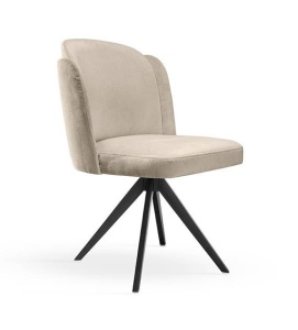 SCAUN PIVOTANT BEETLE TWIST, BEJ/NEGRU, STIL MODERN