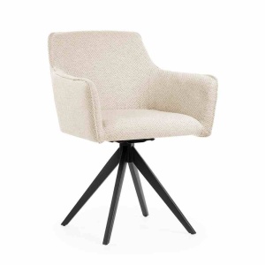 SCAUN PIVOTANT MAKSIMA, BEJ/NEGRU, STIL MODERN
