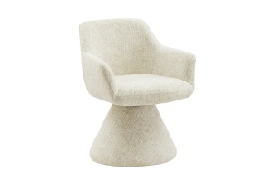 SCAUN ROTATIV, AMBIENTO 180 GRADE, COTIERE, MATERIAL TEXTIL CHENILLE BEJ, ARTIM GROUP SELECTION