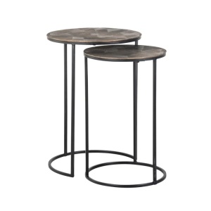 SET 2 MASUTE DE CAFEA TULUM 43,5Ø, 825193, CONFECTIONATA DIN FIER SI ALUMINIU, STIL MODERN
