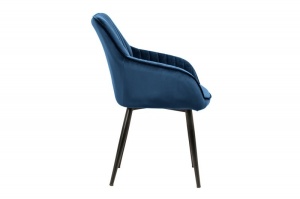 SET 2 SCAUNE, DIN CATIFEA ALBASTRA, TURIN, COD 39527, STIL MODERN - Img 3