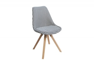 SET 4 SCAUNE ALB/NEGRU SCANDINAVIA 36506 - DESIGN SCANDINAV