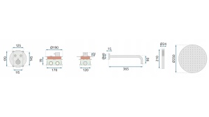 SET DE DUS INCASTRAT REA LUNGO + BOX CU TERMOSTAT, AURIU PERIAT, DIN ALAMA, CALITATE SUPERIOARA - Img 7