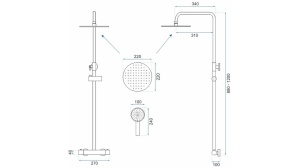 SET DE DUS REA PAROT CU TERMOSTAT, AURIU PERIAT, DIN ALAMA, CALITATE SUPERIOARA - Img 8