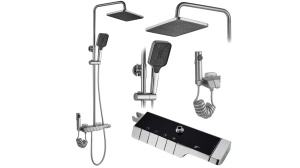 SET DE DUS REA ROB CU TERMOSTAT, NICHEL PERIAT, DIN ALAMA, CALITATE SUPERIOARA