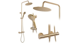 SET DE DUS REA VINCENT CU TERMOSTAT, AURIU PERIAT, DIN ALAMA, CALITATE SUPERIOARA