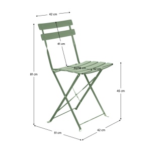 SET GRADINA/TERASA, 1 MASA SI 2 SCAUNE, VERDE, DESIGN MODERN - Img 4