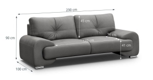 SET LIVING DEOSEBIT, OMEGA LUX, DIN TEXTIL FOARTE FIN DE DIVERSE CULOARI, CONFORT SPORIT - Img 4
