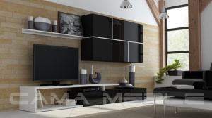 SET LIVING GOYA NEGRU/ALB DESIGN MODERN CM