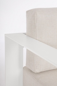 SET LOUNGE DE GRADINA/TERASA MOSES BEJ, CONFECTIONAT DIN TEXTIL SI ALUMINIU, STIL MODERN - Img 2