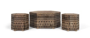 SET MASUTA SI TABURETI DIN LEMN, COD 2296, LEMN DE MANGO, ARTIM GROUP SELECTION