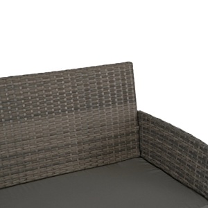 SET MOBILIER DE GRADINA/TERASA, MISSISSIPI, ARTIM MEBLE, DIN METAL, TECHNORATAN SI STICLA, CULOARE GRI - Img 9