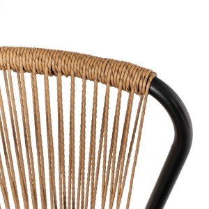 SET MOBILIER TERASA, TRIESTE, ARTIM MEBLE, DIN METAL, STICLA SI RATAN, CULOARE MARO/NEGRU - Img 7