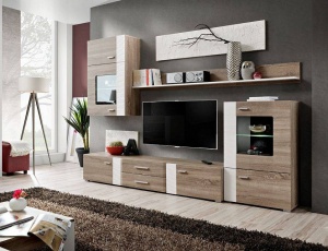 SET MODULAR LIVING ALEPPO, CU ILUMINARE LED, DTW AL, STIL MODEN, ASM