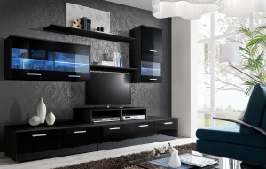 SET MODULAR LIVING CU LED LOGO II 20 ZZ LO STIL MODERN ASM
