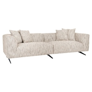 SOFA HOXTON CU 3 LOCURI BE TRENDY 170 BEIGE, S5170, CONFECTIONATA DIN LEMN DE PIN, METAL, SPUMA SI 100% POLIESTER, RICHMOND INTERIOR