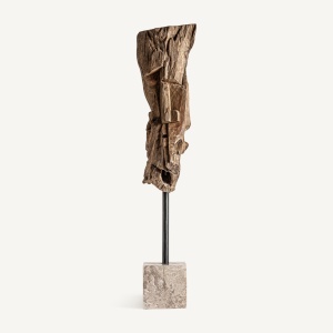 STATUETA SCULPTURE 159CM, CULOARE NATUR/MARO, DIN LEMN RECICLAT, ARTIM GROUP SELECTION
