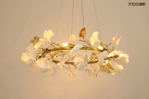 STOC! LUSTRA FLORA 80 GOLD, CONFECTIONATA DIN PLASTIC SI METAL, STIL MODERN - Img 2