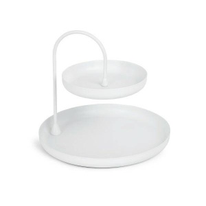 SUPORT DE BIJUTERII POISE, ALB, DIN METAL, STIL MODERN B2