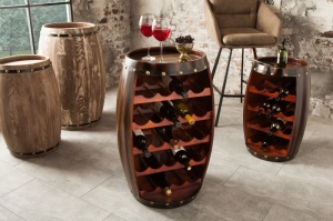 SUPORT PENTRU STICLE CHATEAU, CAFENIU 80CM, DESIGN VINTAGE