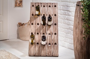 SUPORT STICLE VIN 88CM, BODEGA COD 40416, DIN LEMN MASIV, STIL RETRO - Img 2