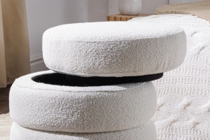 TABURET CU SPATIU DEPOZITARE, VOQUE 50CM, MATERIAL BOUCLE, ARTIM GROUP SELECTION - Img 8