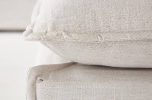 TABURET, HEAVEN 100CM, NATURAL, TEXTIL, IN SI SUPORT LEMN, DESIGN MODERN - Img 5