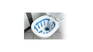 VAS DE TOALETA SUSPENDAT REA CARLO MINI FLAT, AURIU/NEGRU, DIN CERAMICA, CALITATE SUPERIOARA - Img 5