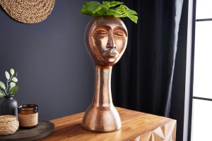 VAZA/GHIVECI, FACE, DIN METAL, CUPRU ANTICHIZAT, DESIGN INDUSTRIAL