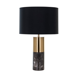 VEIOZA NYO NEGRU/AURIU, LB-0111, CONFECTIONATA DIN METAL SI MARMURA, STIL MODERN