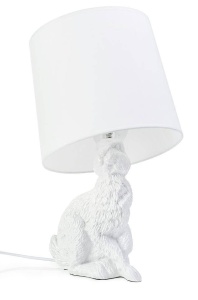 VEIOZA RABBIT, ALBA, DIN ALUMINIU SI TEXTIL, STIL MODERN, B2