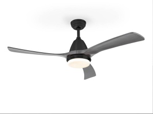 VENTILATOR ASPAS, CU TELECOMANDA, 45/55 CM, NEGRU/GRI/OPAL, DIN METAL, LEMN SI STICLA, STIL MODERN - Img 5