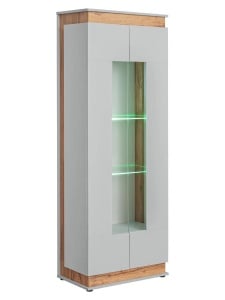 VITRINA LIVING CU LED, BERLIN, ASPG BL WSW, DESIGN MODERN, ASM