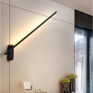 APLICA LED WALL LAMP APP584-1W, 12W, 92 cm, NEGRU, DIN METAL DE INALTA CALITATE, STIL MODERN, TU - Img 5